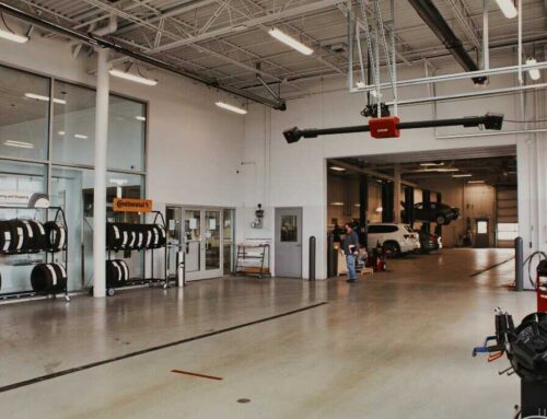 How much does it cost to paint the service center of my auto dealership?