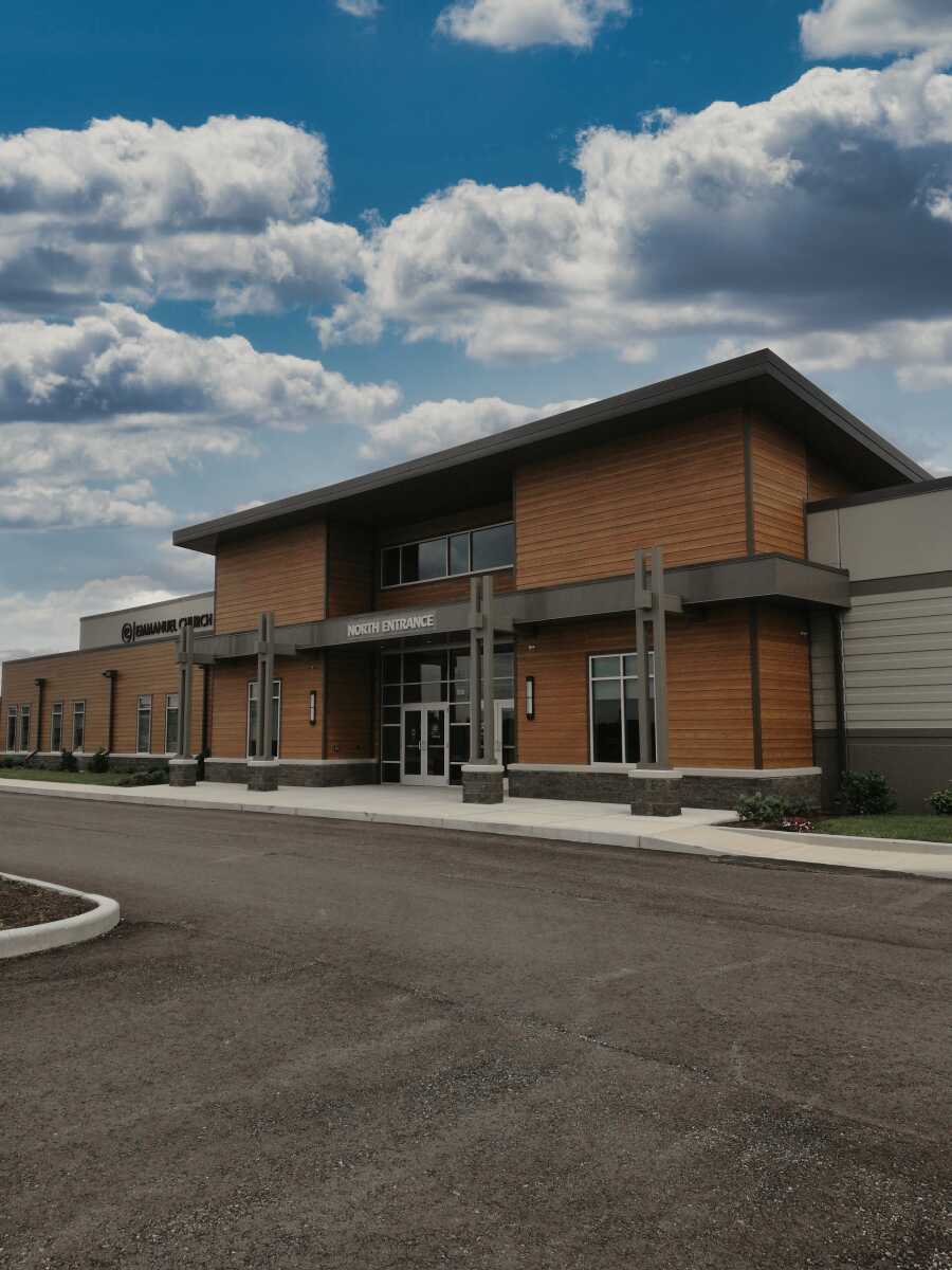 Emmanuel Church North Entrance Modern Architecture Commercial Exterior Painting Process