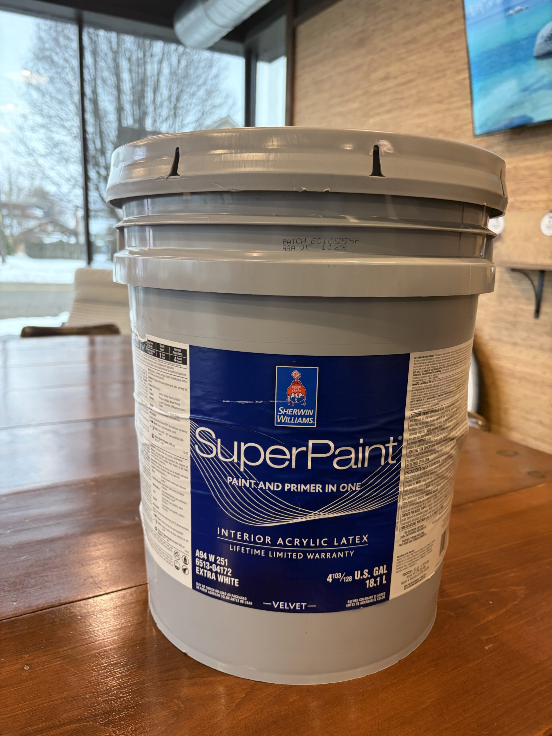 SuperPaint Interior Velvet - 10 Gallons - SW6071 Popular Gray