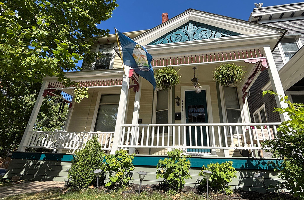 Freshly painted Indiana home protected from weather with premium exterior paint