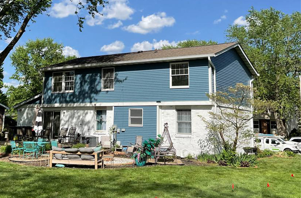 Cost to Paint a House by Size in Indiana Freshly painted two-story home showcasing a professional exterior painting project in Indiana