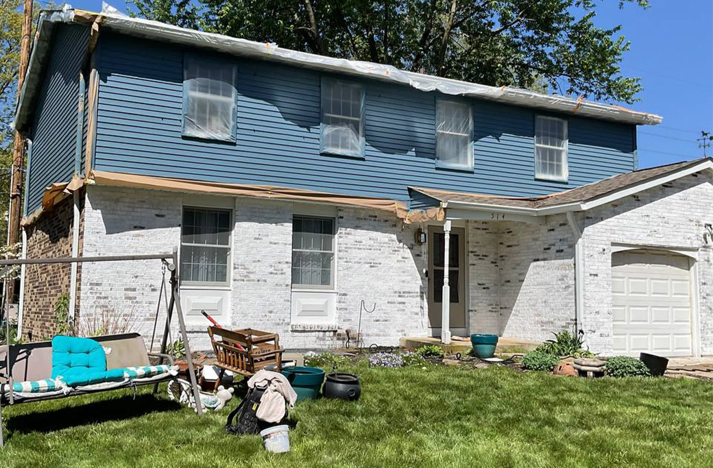 Professionally painted 2,200-square-foot home completed by Indiana Painting Company