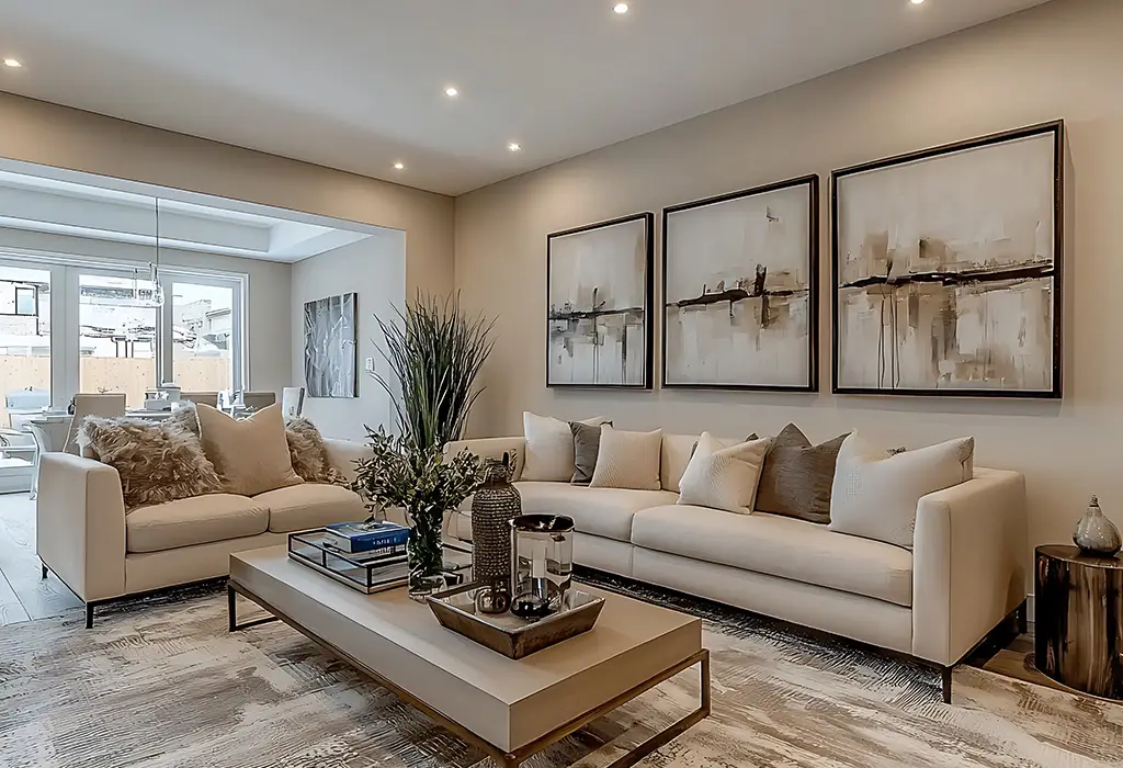 Painted living room walls
