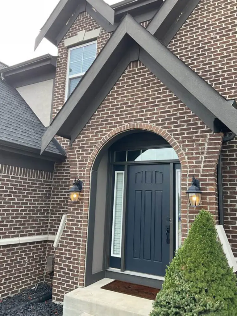 Residential exterior painting process